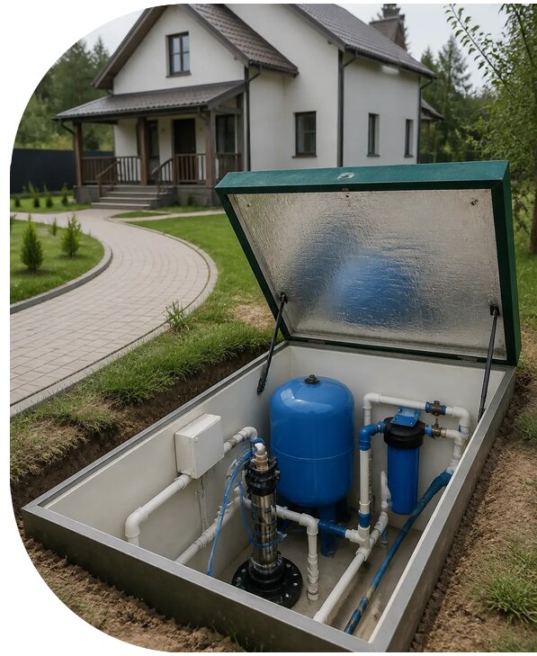 Автономное водоснабжение дома в Балашове от 152535 р. | АПаруса-Бла